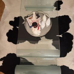 Coffee Table Fancy Glass Elegant Look 