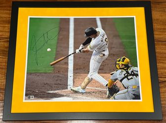 Jackson Merrill SD Padres Signed Autographed 16x20 Framed Gold Matted Photo Beckett COA