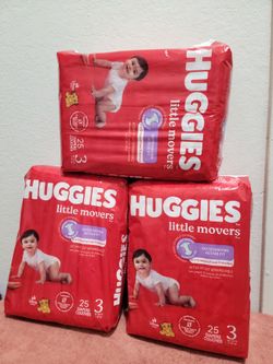 Tres bolsas de pamper por $25