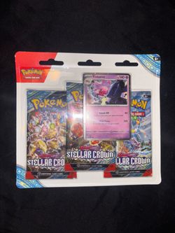 Pokémon SV-Stellar Crown 3 Pack Blister