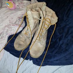 Military Zip Up Boots