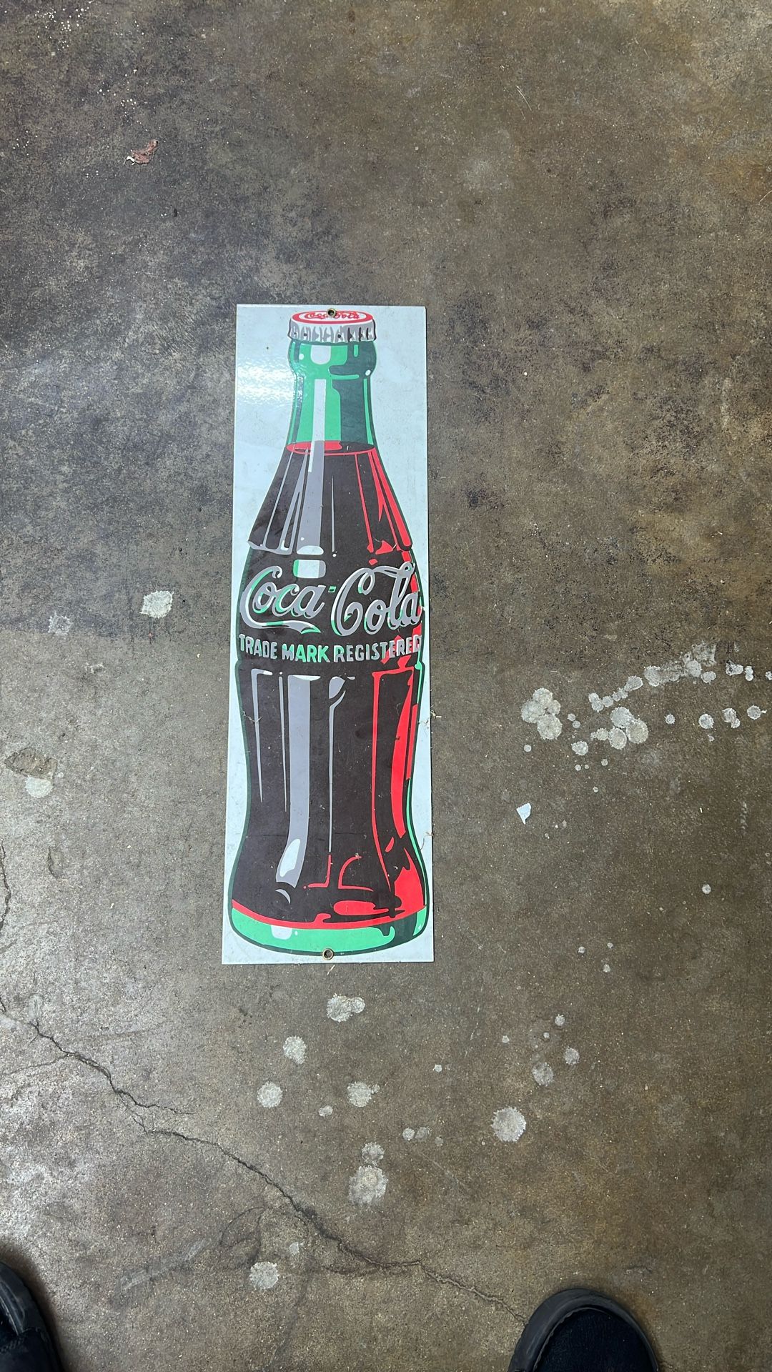 Vintage Porcelain Coca Cola Sign