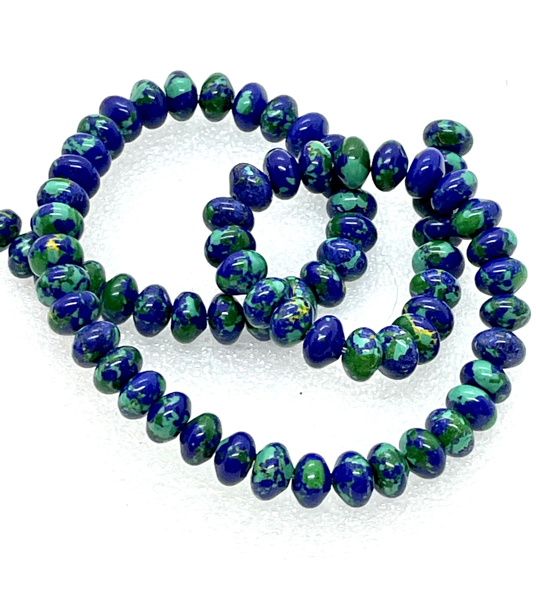 Turquoise Colored Candy STONE BEADS
