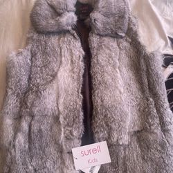 Kids Size Fur Vest