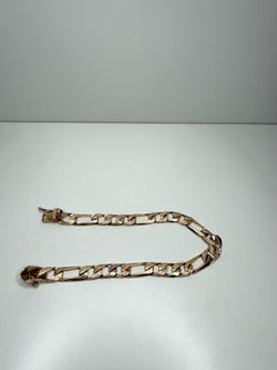 14k gold diamond cut bracelet