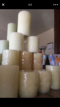 Battery operated candals 10 pieces different sizes some in plastic wrapped still new