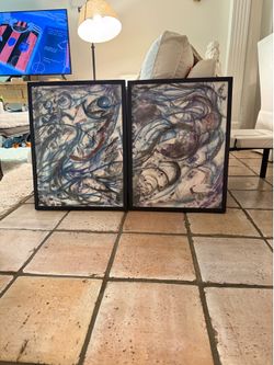Original Mixed Media Abstract Art Set