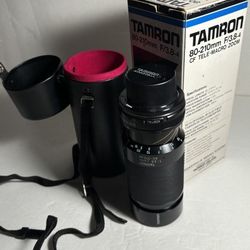 Tamron 80-210mm f/3.8-4 CF Tele-Macro Zoom Adaptall-2 Lens Model 103A In Box