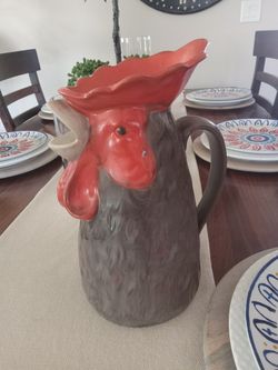 Ceramic Rooster Pitcher By THRESHOLD *CHECK MY PAGE FOR MORE DECOR