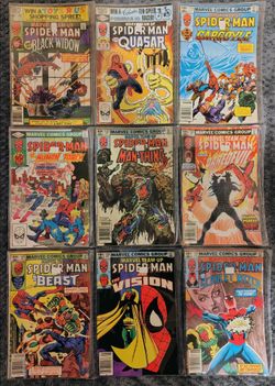 Spider-Man Marvel Team-Up Comic Lot — 9 Comics