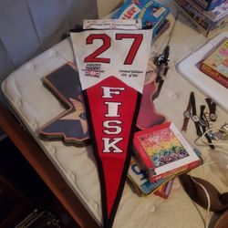 Carlton Fisk Wool HOF Induction Pennant