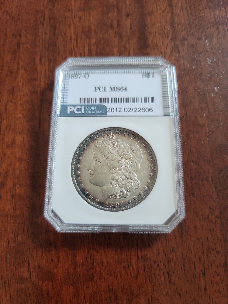1897-o Morgan Silver Dollar Collectors Dream Coin! ms64