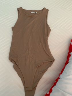 Brown tan one piece tank shirt
