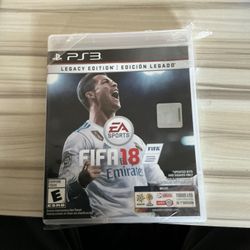 PS3 FIFA 18 Legacy Edition Brand New Sealed 