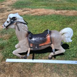 Vtg Wonder Horse Blow Mold Swing Set Horse ONLY 42×28" Complete Handle & Reigns