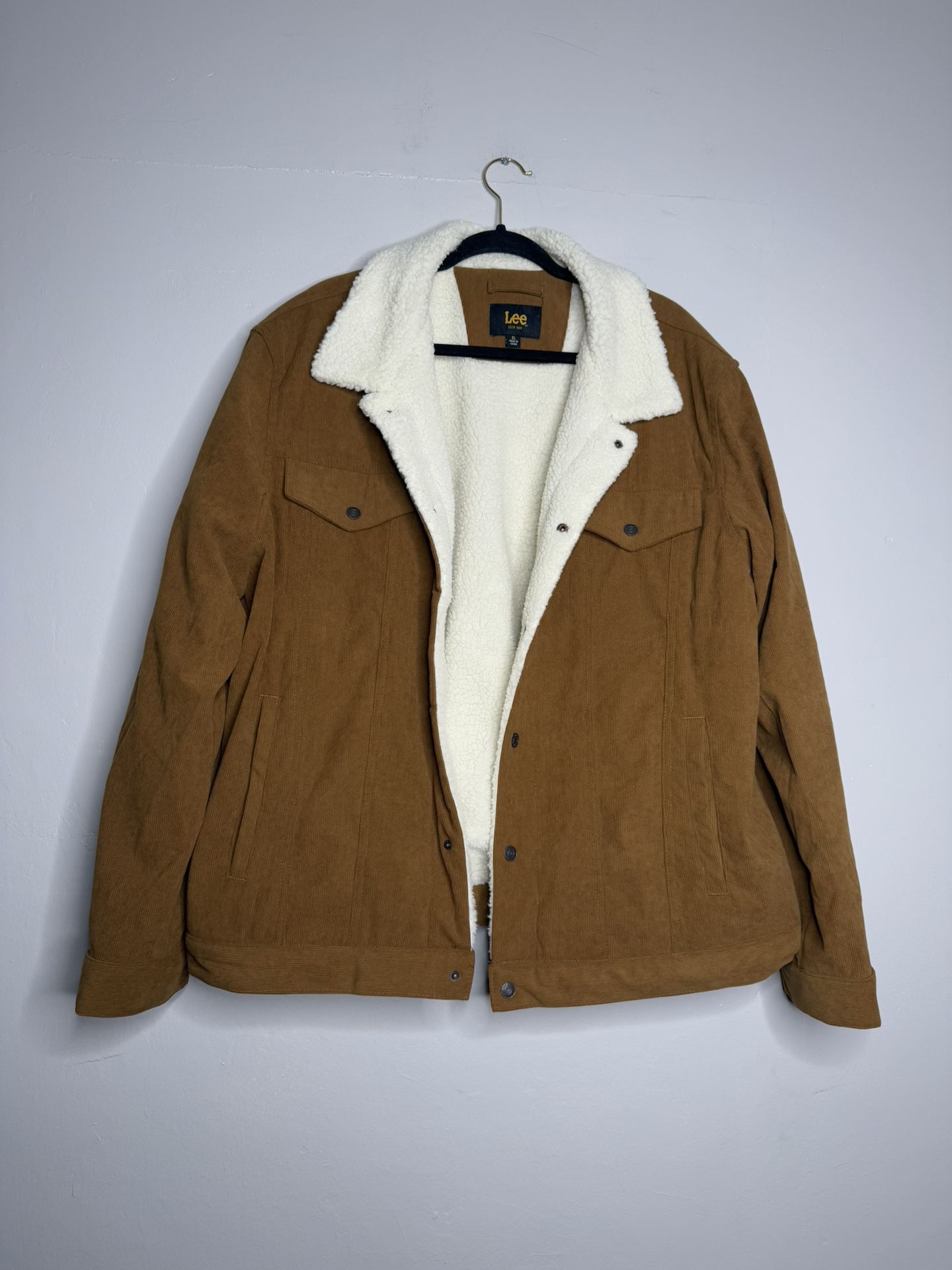 Mens lee Sherpa Lined Jacket XL