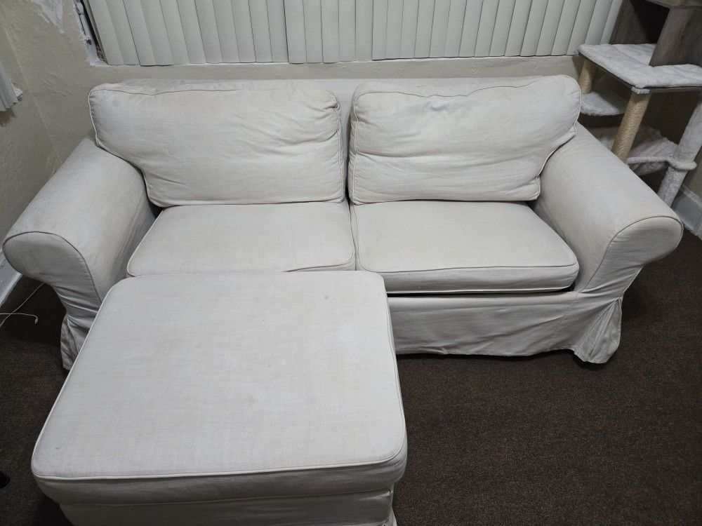 Sleeper Sofa + Ottoman