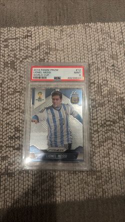 2014 Panini Prizm Lionel Messi World Cup #12 PSA 9