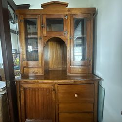 Antique hutch circa 1920s, solid wood