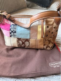 Y2K Style Vintage Shoulder Coach Bag