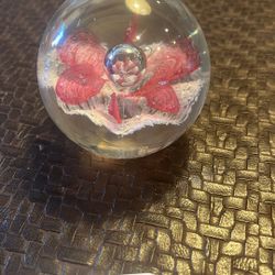 Dynasty Paperweight Pink Flower 