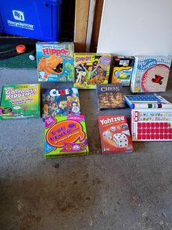 Lot of 9 Board Games Mixed Bundle