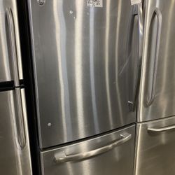 Stainless Bottom Freezer Fridge