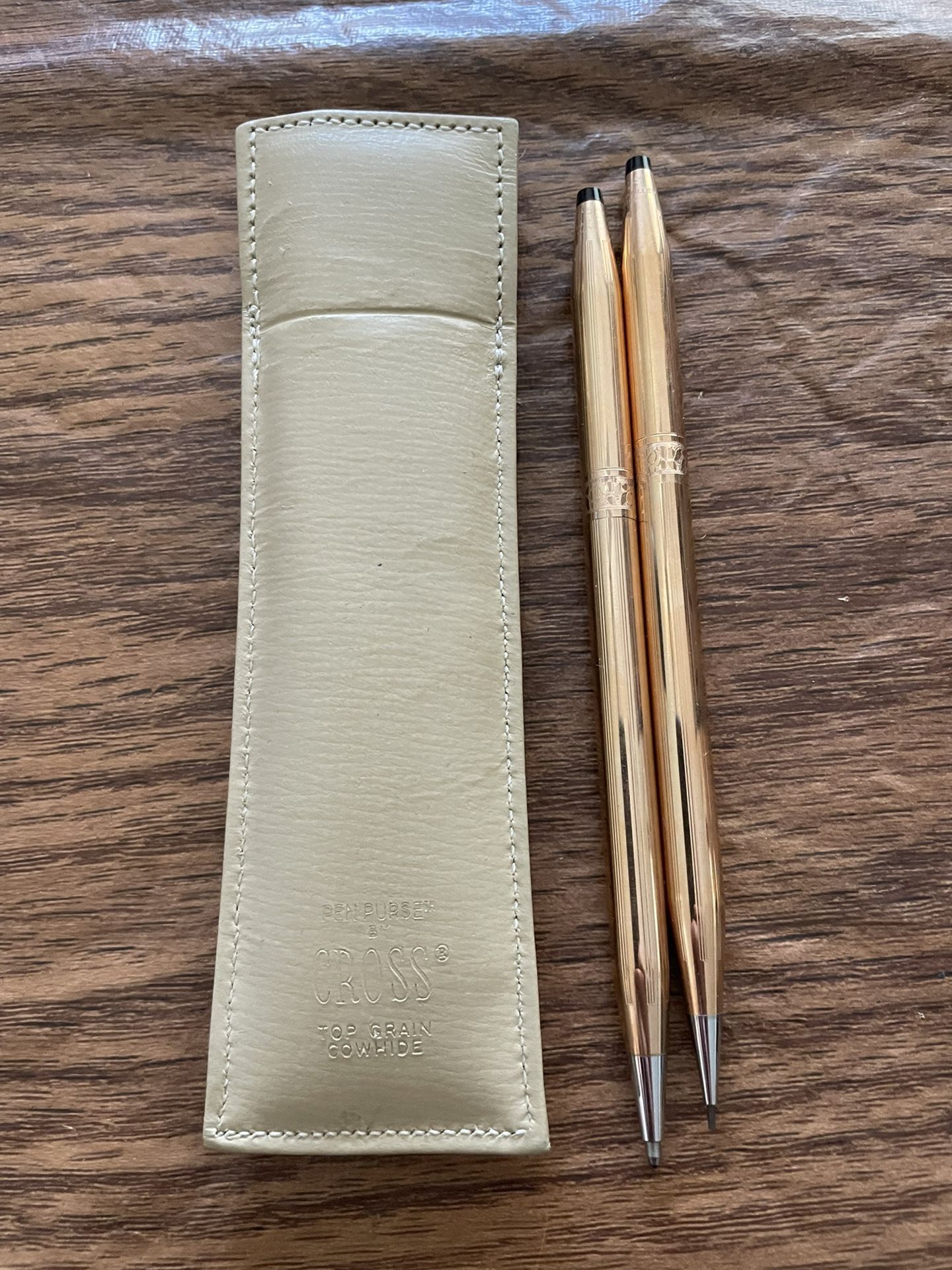 Cross Classic Century Pen and Pencil 14k Gold with case