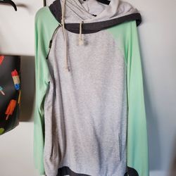 Ladies XL double Hooded Sweatshirt 