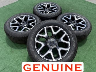 Dodge Ram Laramie 1500 20” Charcoal Polished Wheels & Bridgestone Dueler
