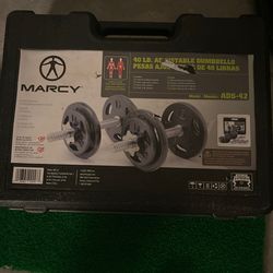 Marcy 40 Pound Adjustable Dumbbell Set