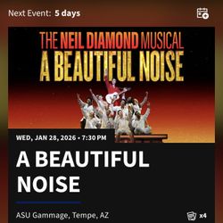2 Tickets - A Beautiful Noise Broadway At Gammage 