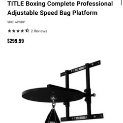 Boxing Speed Bag Plaform