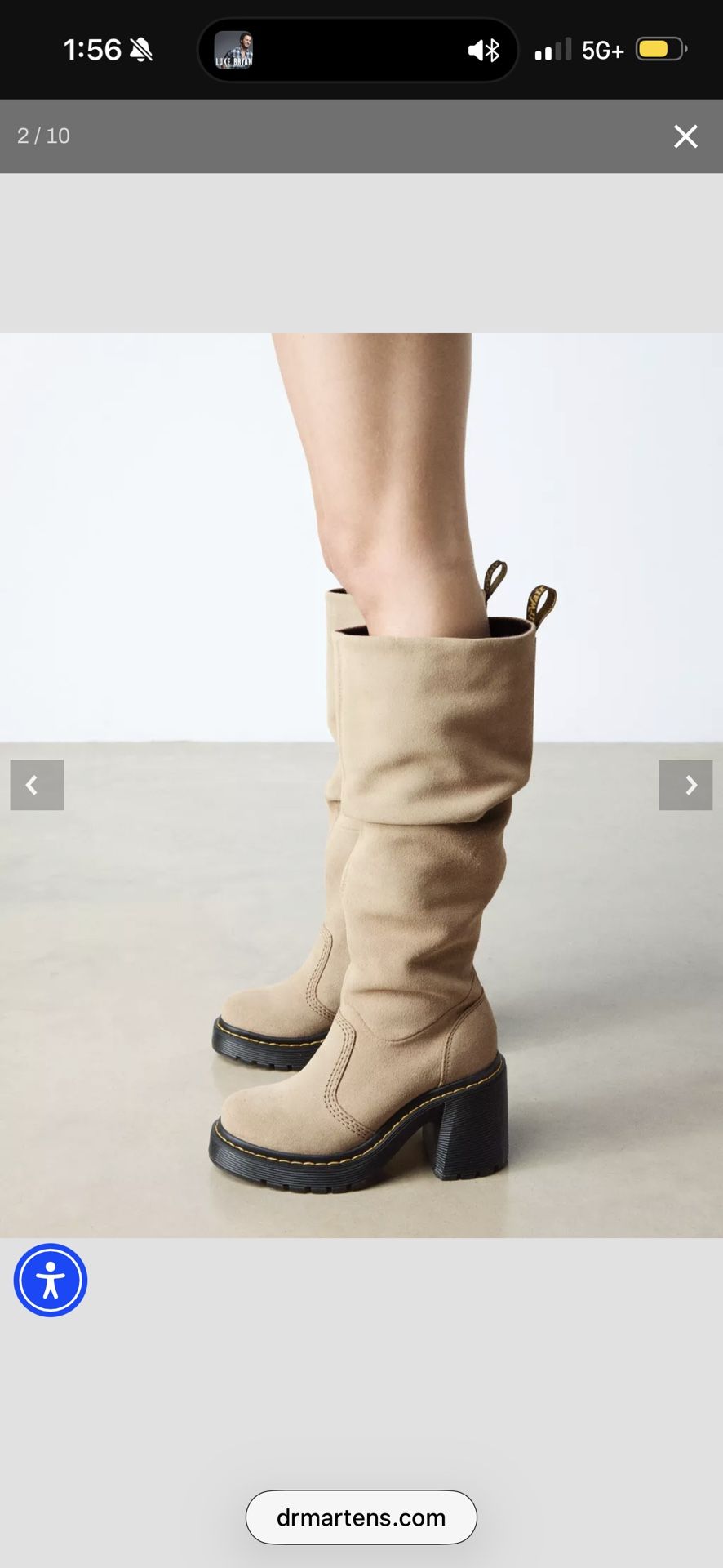 Dr. Martens Knee High Heeled Boots