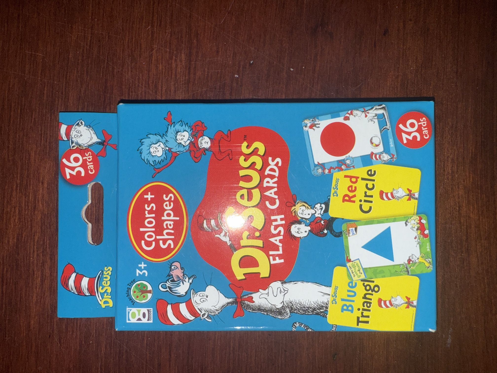 Dr Seuss Learning Flash Cards for learning colors and shapes