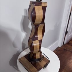 Wooden Woodwork Lamp