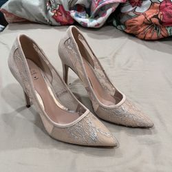 Call It Spring Lace Heels 6.5