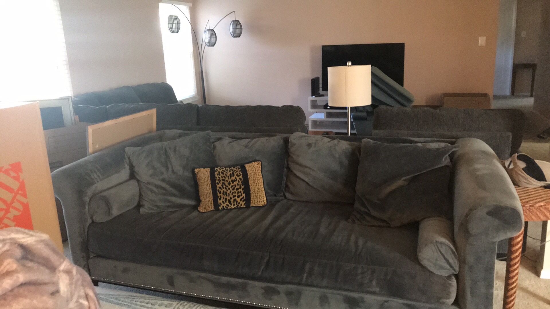 Moving Sale! RC Wiley Bluish/Grey Couch 40 for Sale in Citrus