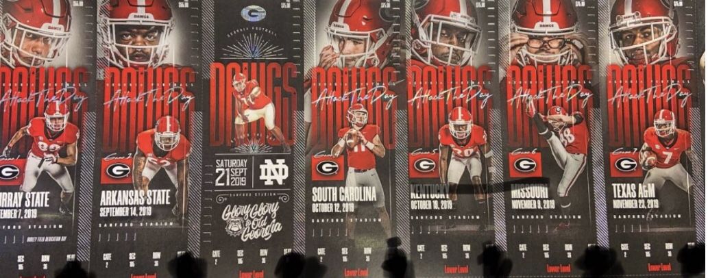 Pair of Lower Level #3 Ranked UGA Football Season Tickets - $1850 (Sandy Springs)