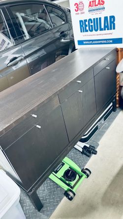 Black cabinet drawer