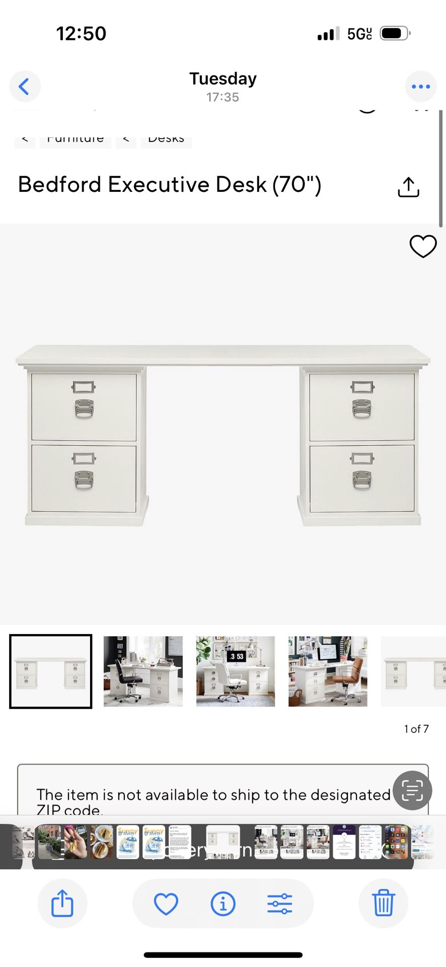 Pottery Barn Desk