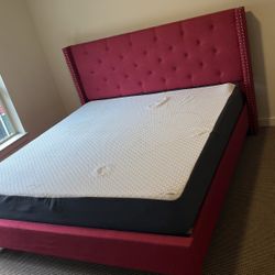 King Size Bed Frame With Mattress