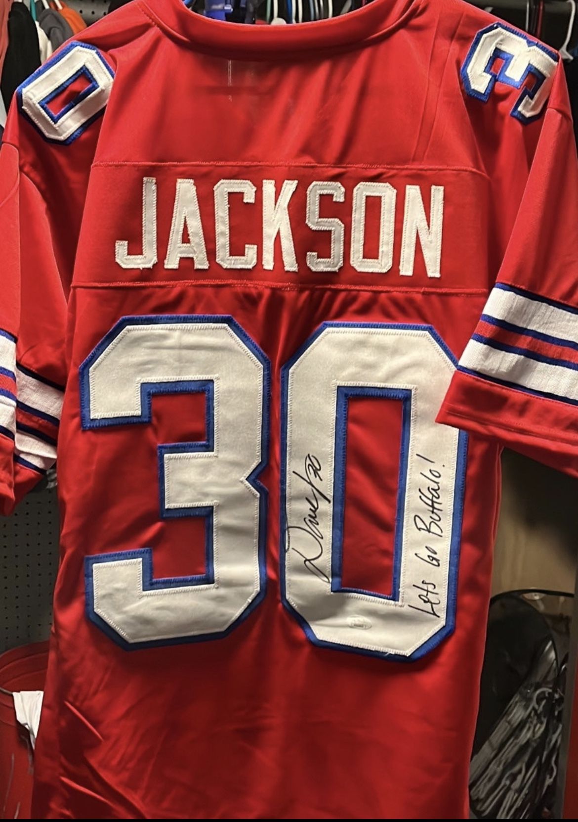 Signed XL jersey By Dane Jackson Of The Buffalo Bills With COA!