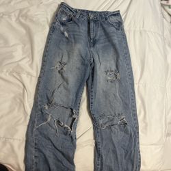 Distressed Mom Jeans