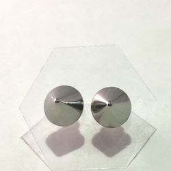 8mm Silver Cone Studs