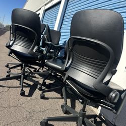 Steelcase Leap V2 & Steelcase Amia Fully Loaded Office Chairs 