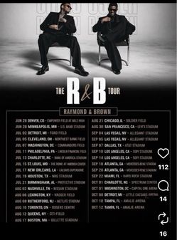 Floor C tix Chris Brown Usher so-fi stadium 9/25 Friday Los Angelesl