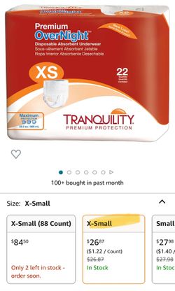 Tranquility Overnight Disposable Underwear