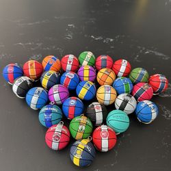 NBA 3D Basketball Team Keychain 