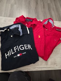 Tommy Hilfiger and Ralph Lauren Polos Large